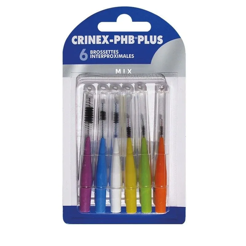 Crinex PHB Plus 6 Brossettes Interdentaires Mix Crinex PHB Plus 6 Brossettes Interdentaires Mix