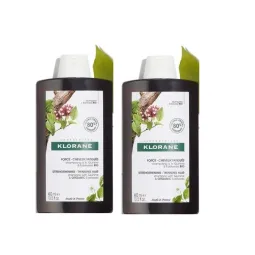 Klorane Quinine & Edelweiss Bio Shampooing Fortifiant & Stimulant 2X400ml