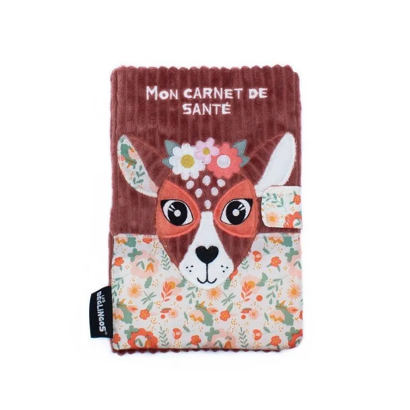 Déglingos Protège-Carnet de Santé-Mélimélos la biche