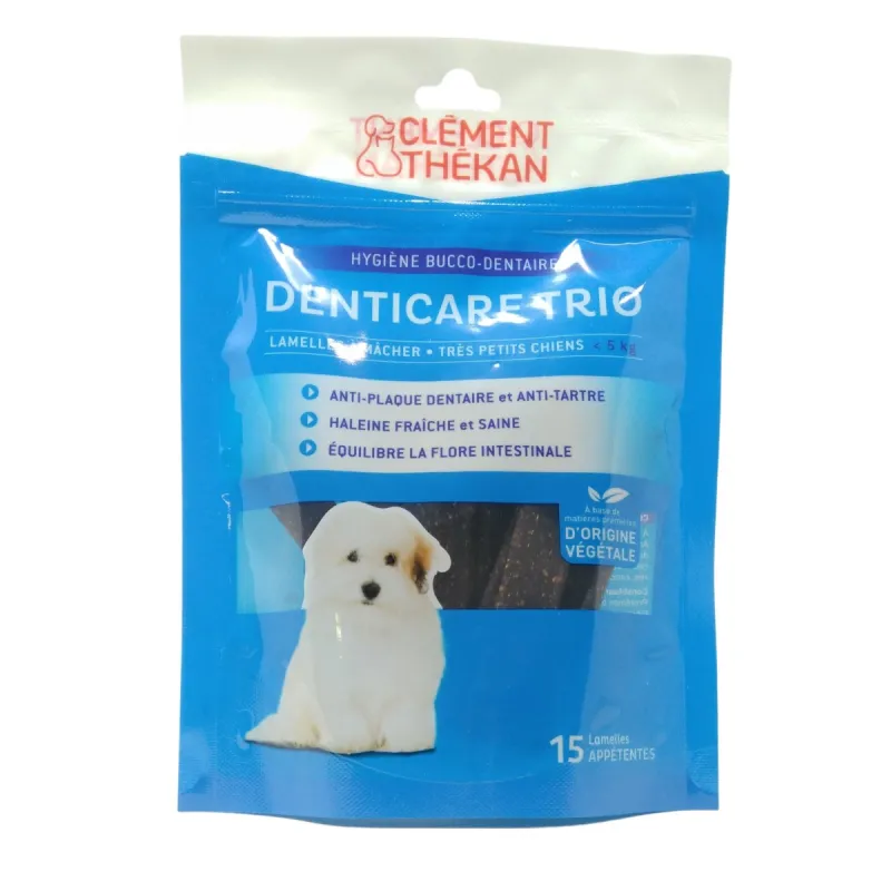 Denticare Trio 15 Lamelles à Mâcher Chiens de Moins de 5 kg Denticare Trio 15 Lamelles à Mâcher Chiens de Moins de 5 kg
