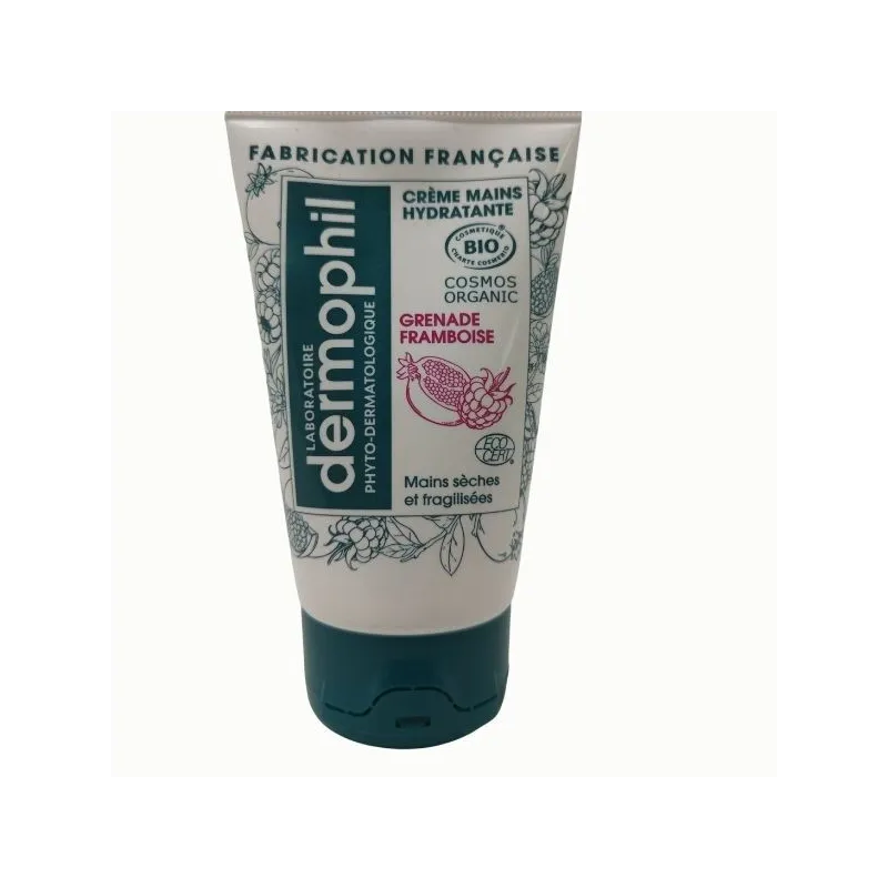 Dermophil Crème Mains Bio Grenade Framboise 50ml
