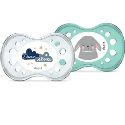 Dodie 2 Sucettes Anatomiques Nuit +6mois Lapin