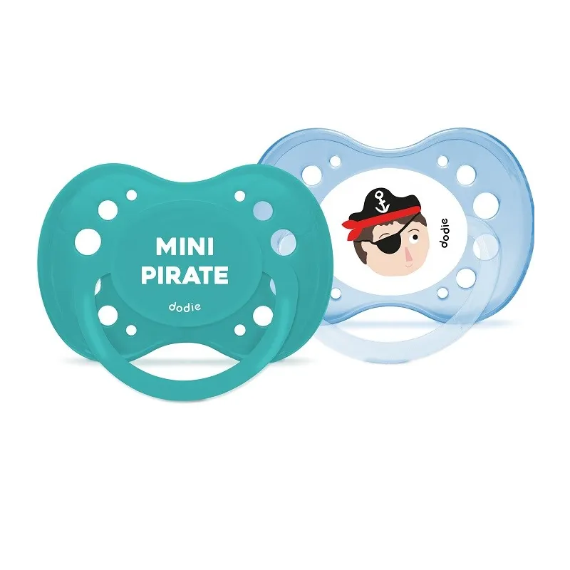 Dodie 2 Sucettes Anatomiques Silicone +6 mois Pirate