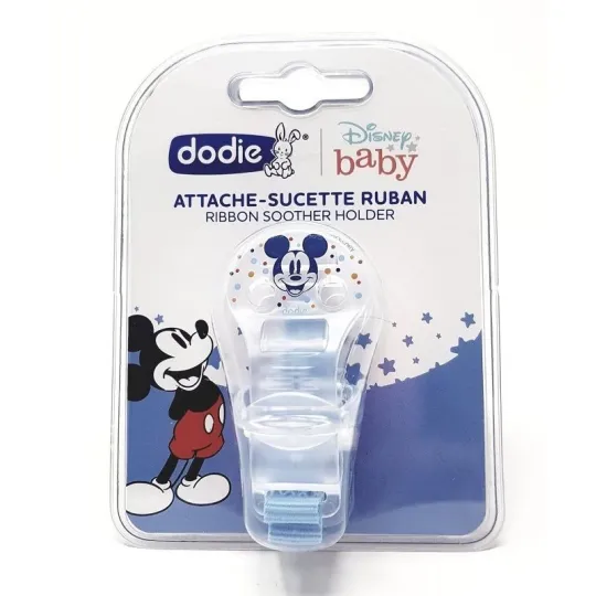 Dodie Attache Sucette ruban Mickey Dodie Attache Sucette ruban Mickey