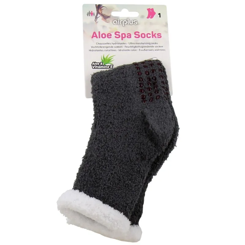 Air Plus Chaussettes Hydratantes Aloe Vera Femme Grise T36-41