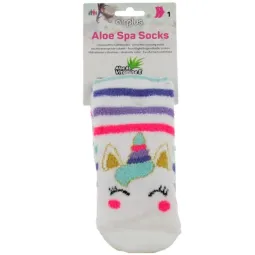 Air Plus Chaussettes Hydratantes Aloe Vera Femme Licorne T36-41