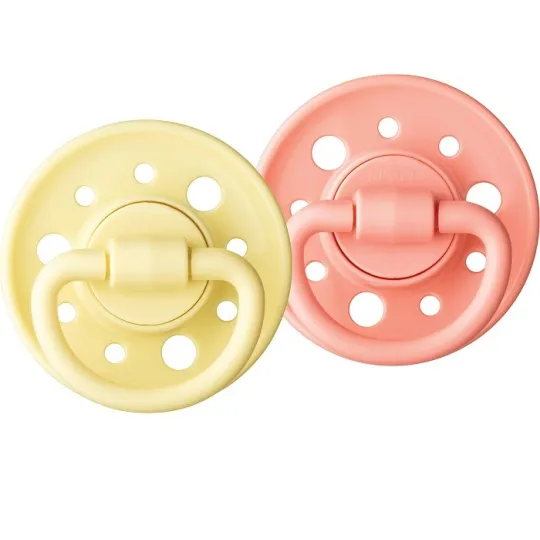 Dodie Gaïa 2 Sucettes Caoutchouc 6-36 mois jaune-rose Dodie Gaïa 2 Sucettes Caoutchouc 6-36 mois jaune-rose