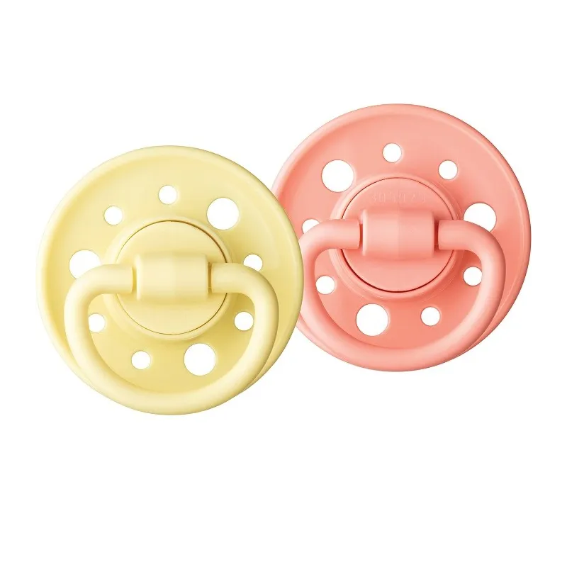 Dodie Gaïa 2 Sucettes Caoutchouc 6-36 mois jaune-rose Dodie Gaïa 2 Sucettes Caoutchouc 6-36 mois jaune-rose