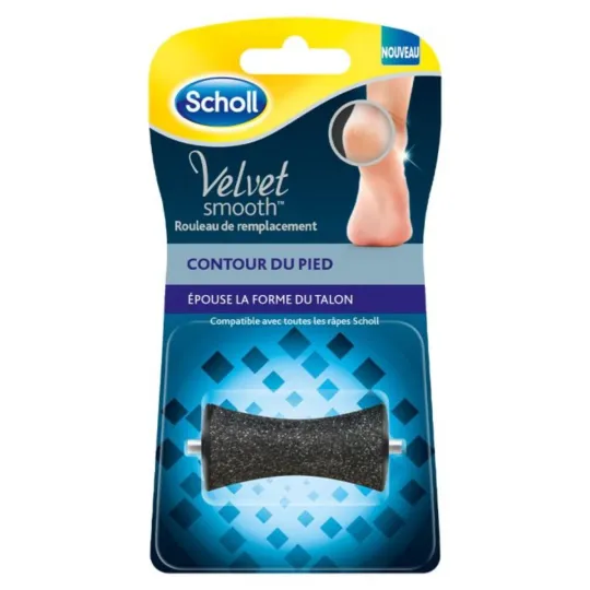 Scholl Velvet Smooth Rouleau de Remplacement Contour du Pied Scholl Velvet Smooth Rouleau de Remplacement Contour du Pied