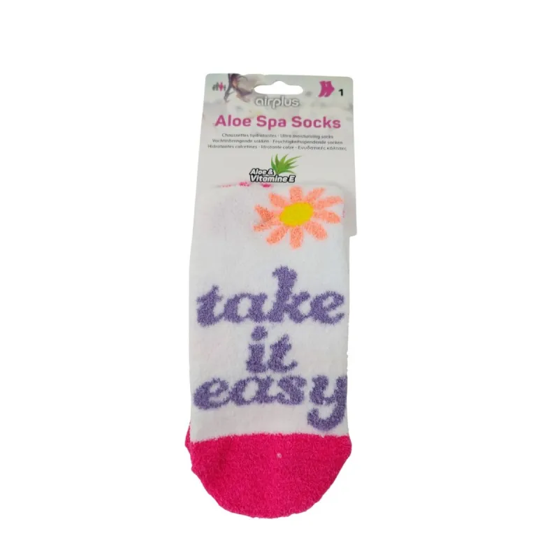 Air Plus Chaussettes Hydratantes Aloe Vera Femme Take It Easy T36-41