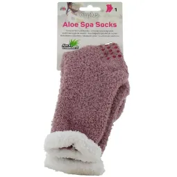 Air Plus Chaussettes Hydratantes Aloe Vera Femme Vieux rose T36-41