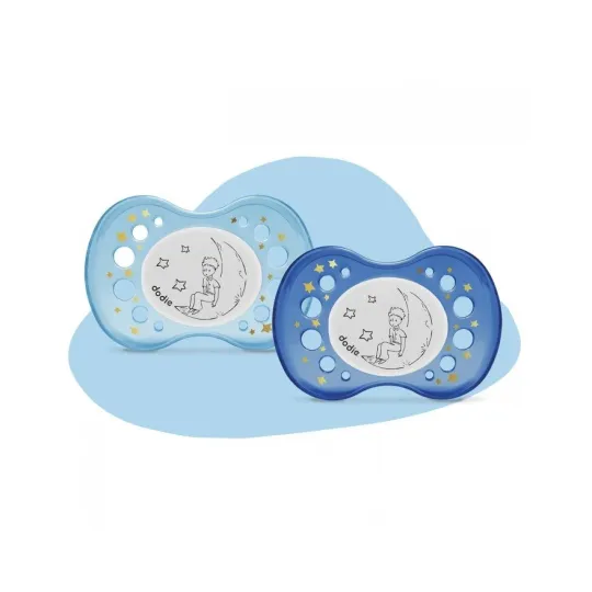 Dodie Sucettes Anatomiques Nuit Le Petit Prince +18 Mois Bleu