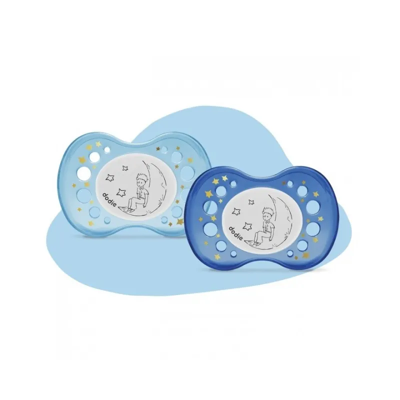 Dodie Sucettes Anatomiques Nuit Le Petit Prince +18 Mois Bleu