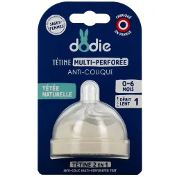 Dodie Tétine Multi-perforée Anti-colique 0-6 mois Débit Lent