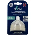 Dodie Tétine Multi-perforée Anti-colique 0-6 mois Débit Moyen Dodie Tétine Multi-perforée Anti-colique 0-6 mois Débit Moyen