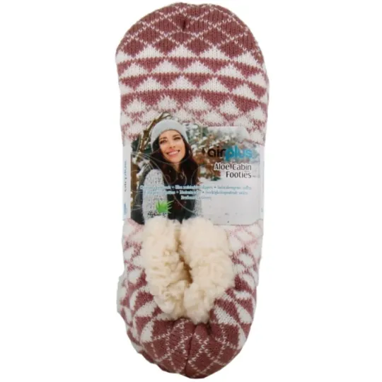Air Plus Chaussons Cabine Aloe Vera Femme Bois de Rose T36-41 Air Plus Chaussons Cabine Aloe Vera Femme Bois de Rose T36-41