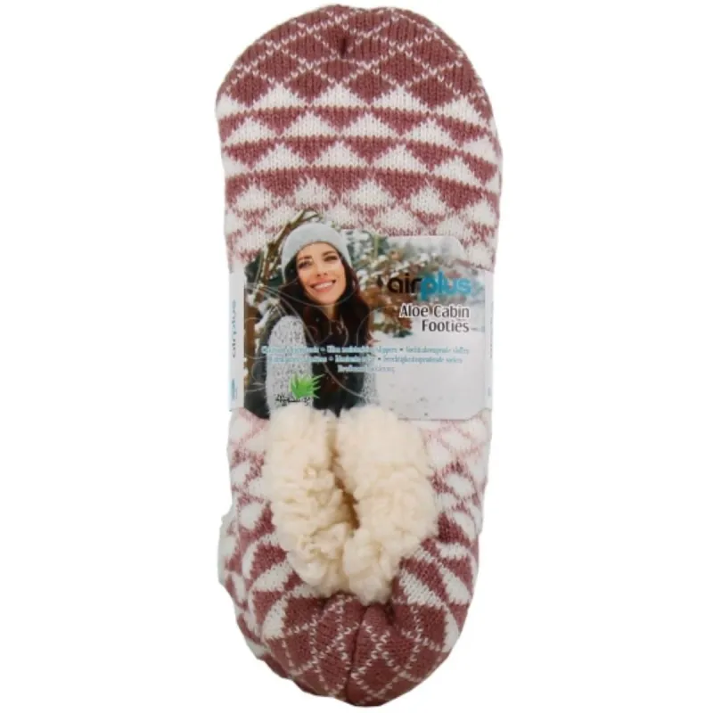 Air Plus Chaussons Cabine Aloe Vera Femme Bois de Rose T36-41 Air Plus Chaussons Cabine Aloe Vera Femme Bois de Rose T36-41
