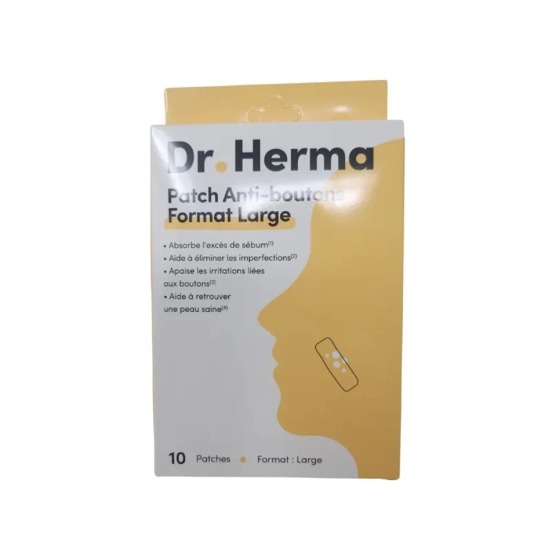 Dr.Herma 10 Patchs Anti-boutons Format Large Dr.Herma 10 Patchs Anti-boutons Format Large
