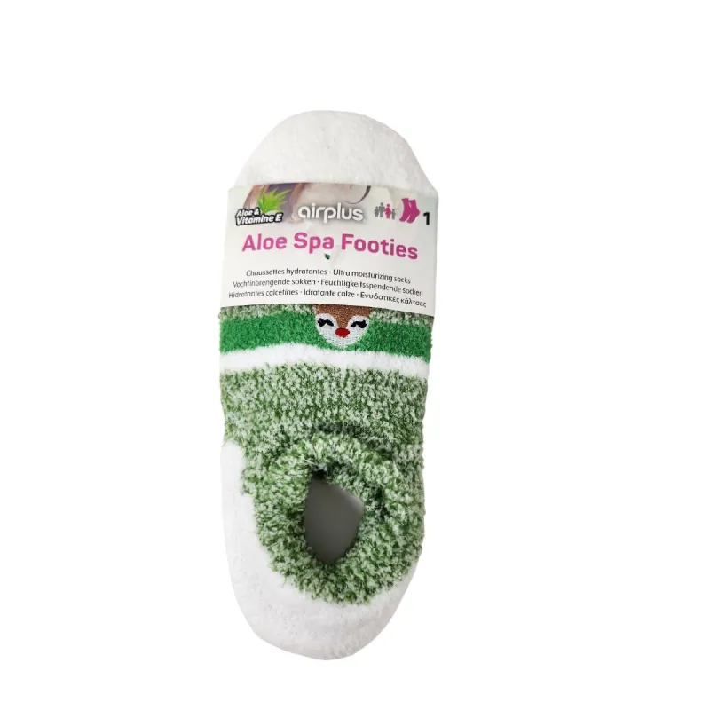 Air Plus Socquettes Cabine Aloe Vera Femme Vert T35-41