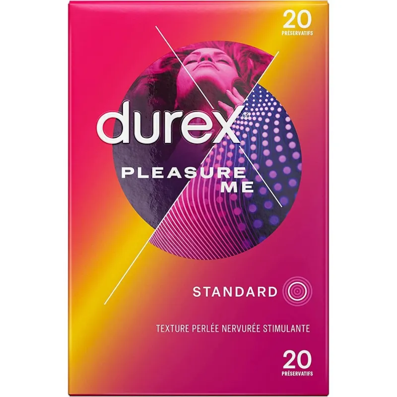 Durex 20 Préservatifs Pleasure Me Durex 20 Préservatifs Pleasure Me