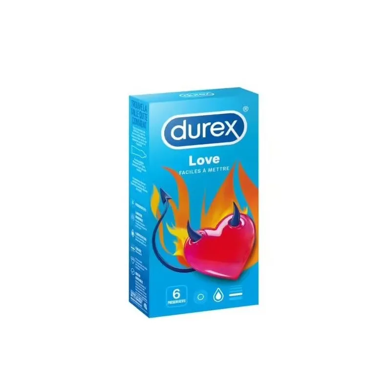 Durex Love Lubrifiés 6 Préservatifs