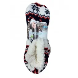 Airplus Chaussons d'Intérieur Taille 28-36-Coeur de Noël