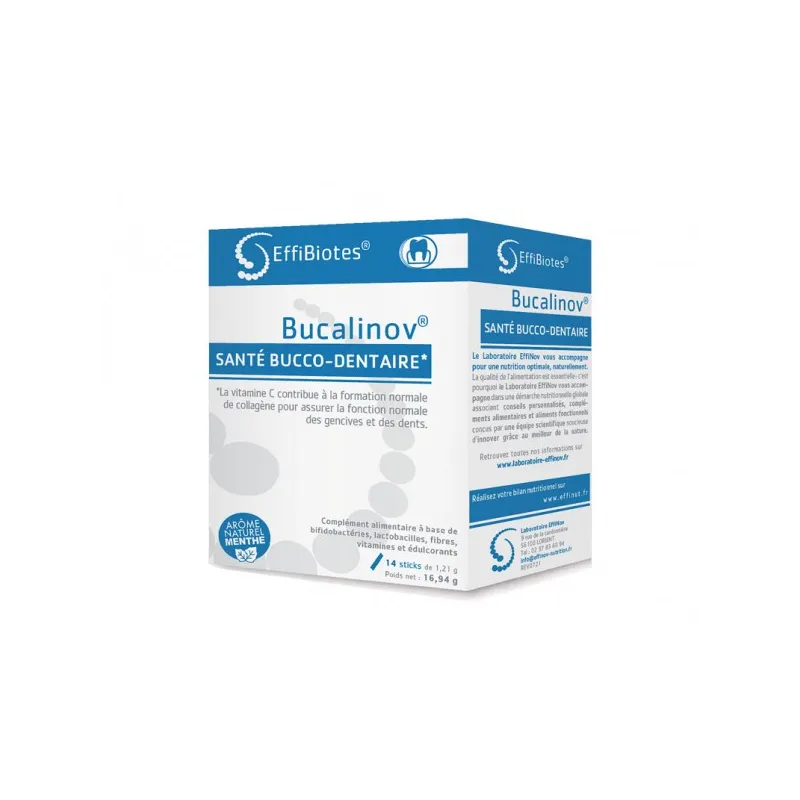Effinov Bucalinov santé Bucco-Dentaire 14 Sticks Menthe