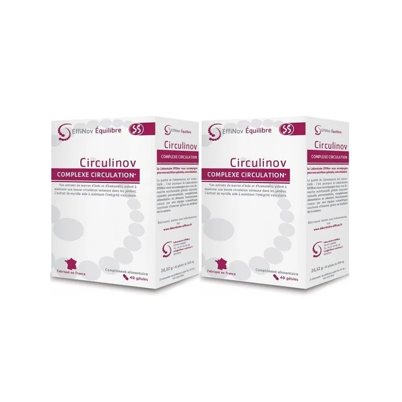 Effinov Equilibre Circulinov 2X40 gélules Effinov Equilibre Circulinov 2X40 gélules