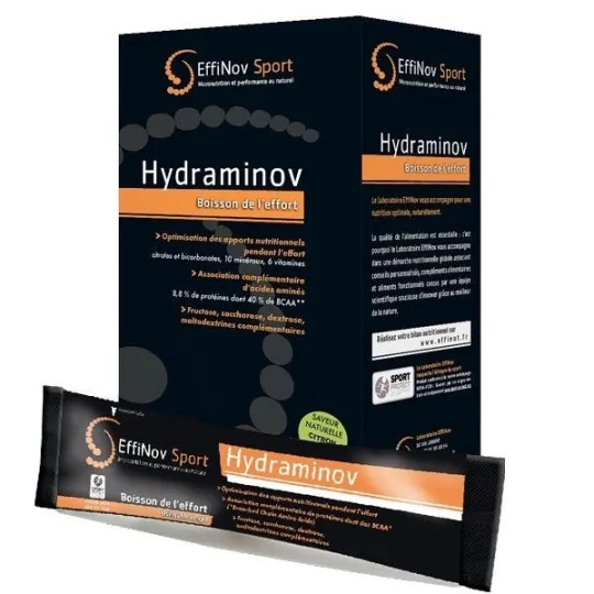 Effinov Sport Hydraminov 10 Sticks Citron Vert Effinov Sport Hydraminov 10 Sticks Citron Vert