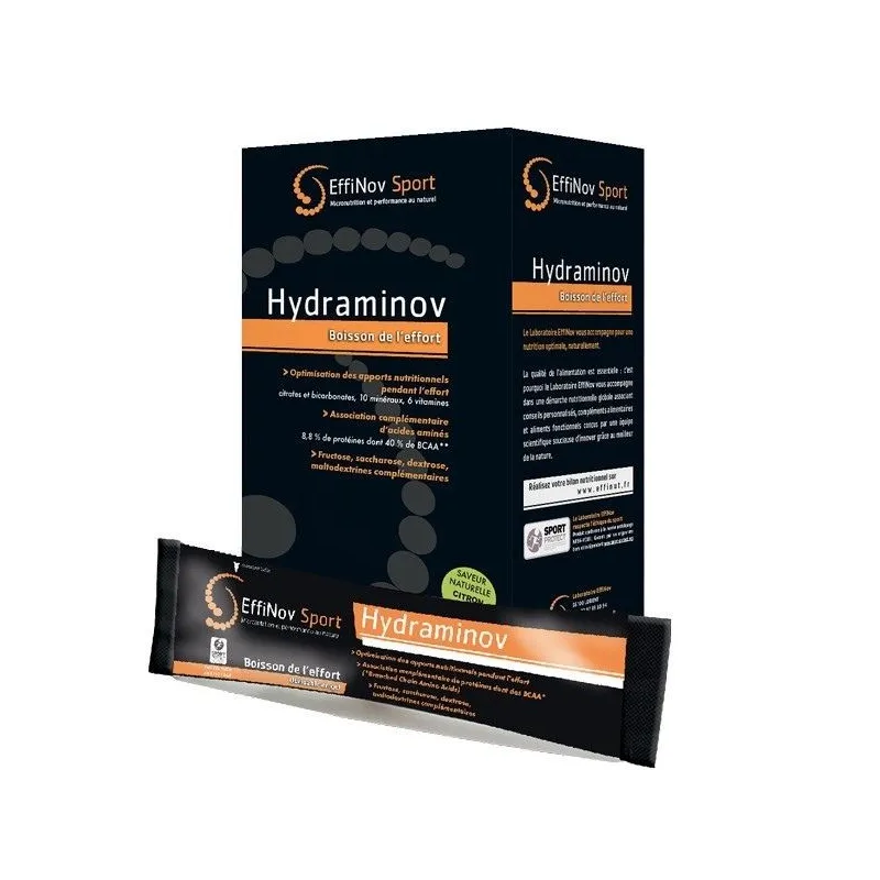 Effinov Sport Hydraminov 10 Sticks Citron Vert Effinov Sport Hydraminov 10 Sticks Citron Vert