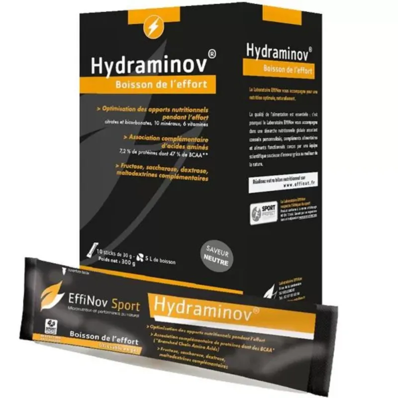 Effinov Sport Hydraminov Boisson de l'effort 10 sticks NEUTRE