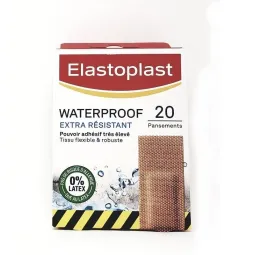 Elastoplast 20 Pansements Waterproof Extra Resistant Sans Latex