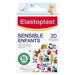 Elastoplast 20 Pansements Enfants Sensibles sans Latex