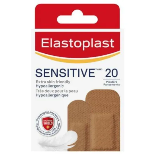 Elastoplast 20 Pansements Peaux Sensibles sans Latex Elastoplast 20 Pansements Peaux Sensibles sans Latex