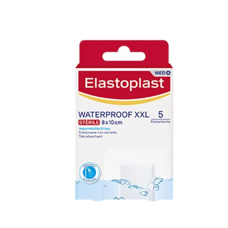 Elastoplast Waterproof XXL 5 Pansements 8X10cm Elastoplast Waterproof XXL 5 Pansements 8X10cm