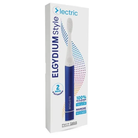 Elgydium Style Electric Brosse à Dents Bleue Elgydium Style Electric Brosse à Dents Bleue
