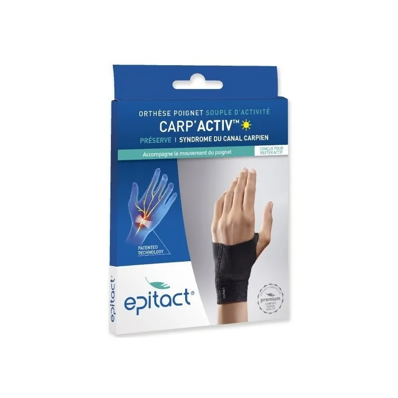 Epitact Carp'activ Orthèse Poignet Souple Main Droite Taille S Epitact Carp'activ Orthèse Poignet Souple Main Droite Taille S