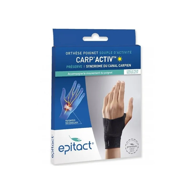 Epitact Carp'activ Orthèse Poignet Souple Main Gauche Taille L Epitact Carp'activ Orthèse Poignet Souple Main Gauche Taille L