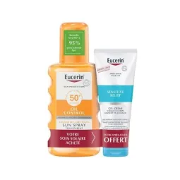 Eucerin Oil Control Sun Spray SPF50+ 200ml + Sensitive Relief After Sun 50ml OFFERT