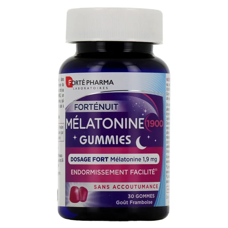 Forté Pharma Mélatonine 1900 Gummies 30 gommes Forté Pharma Mélatonine 1900 Gummies 30 gommes