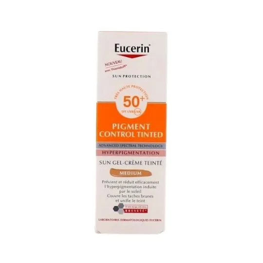 Eucerin Pigment Control Tinted Sun Gel-Crème SPF 50+ Teinté Medium 50ml Eucerin Pigment Control Tinted Sun Gel-Crème SPF 50+ Teinté Medium 50ml