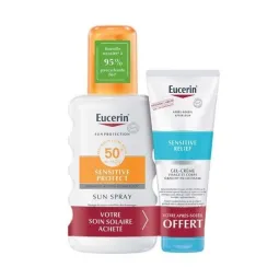 Eucerin Sensitive Protect Sun Spray SPF50+ 200ml + Sensitive Relief After Sun 50ml OFFERT