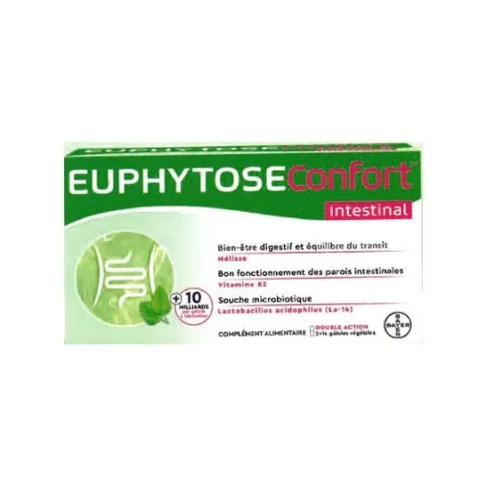 EuphytoseConfort Intestinal 28 Gélules végétales EuphytoseConfort Intestinal 28 Gélules végétales
