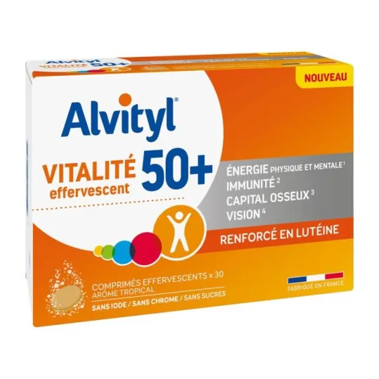 Alvityl Vitalité 50+ 30 Comprimés Effervescents Alvityl Vitalité 50+ 30 Comprimés Effervescents