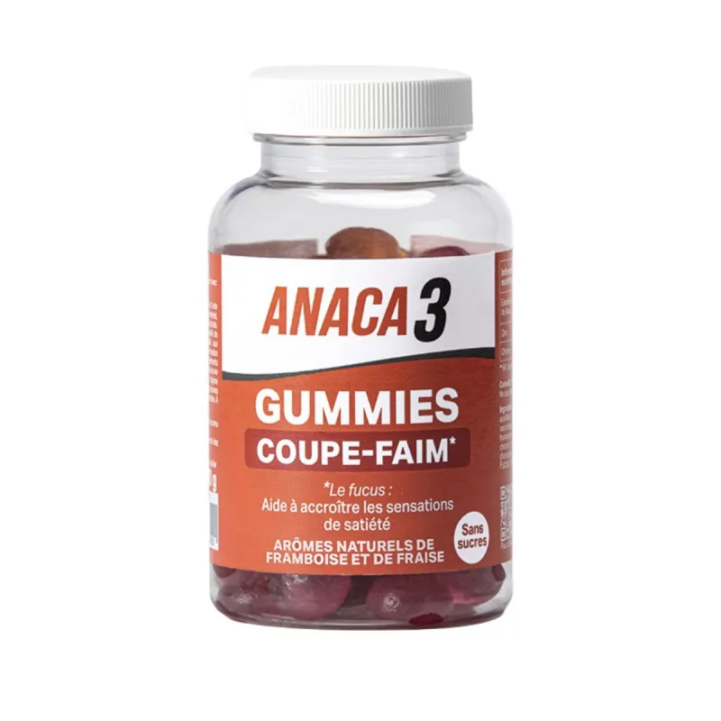Anaca 3 Coupe-faim Sans Sucres 60 Gummies