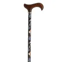 Fayet Canne Réglable Alu Marron Fleurs