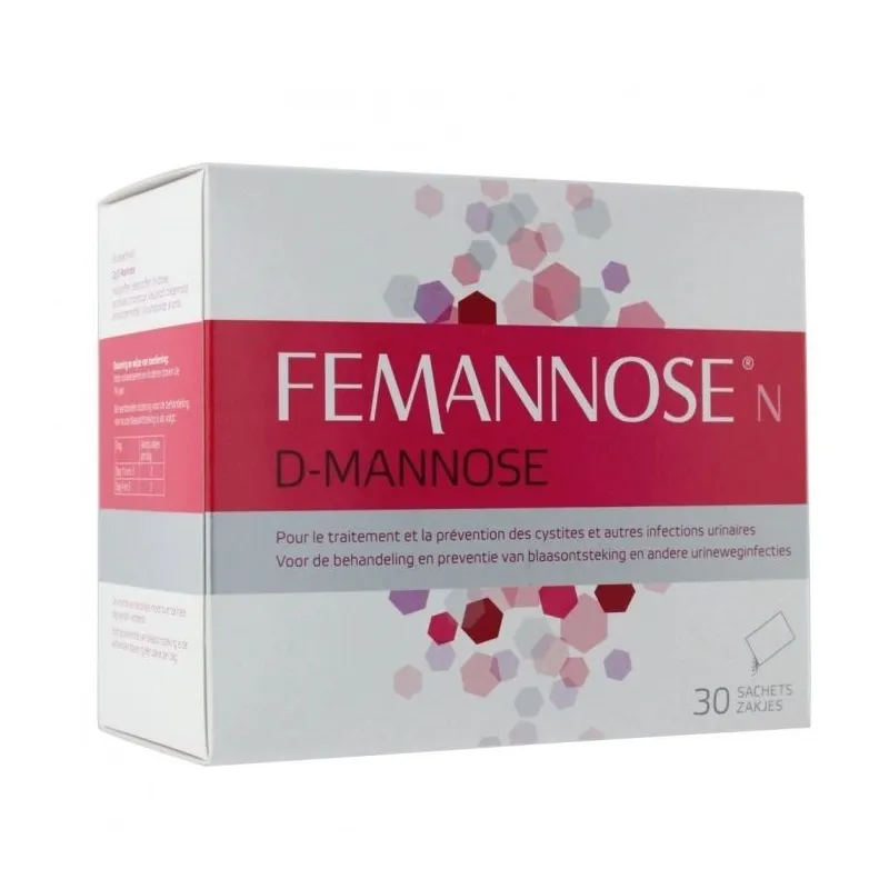Femannose N D-Mannose Cystites 30 Sachets de 4g Femannose N D-Mannose Cystites 30 Sachets de 4g