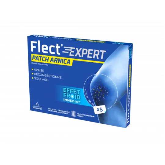 Flect'Expert 5 Patchs Arnica Effet Froid Flect'Expert 5 Patchs Arnica Effet Froid
