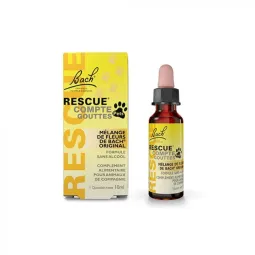Fleur de Bach Original Rescue Remedy pets Animaux de Compagnie 10ml