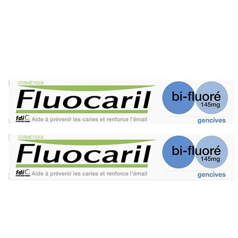 Fluocaril Dentifrice Bi-Fluoré 145mg Gencives 2X75ml Fluocaril Dentifrice Bi-Fluoré 145mg Gencives 2X75ml